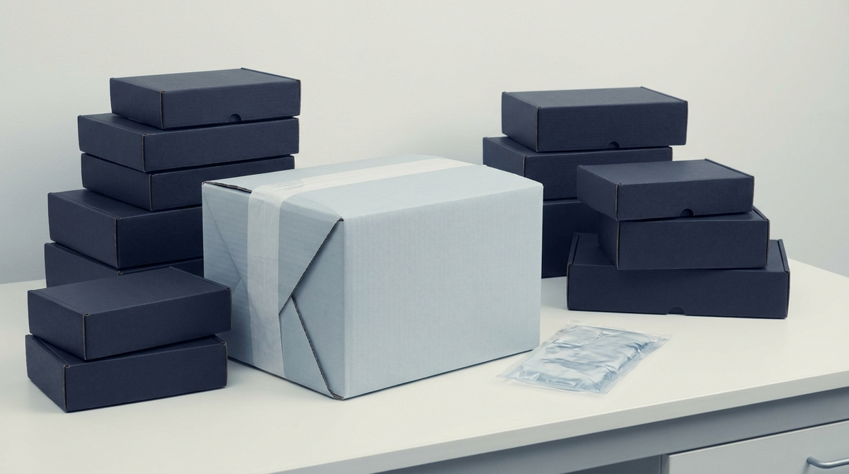 Sealed laboratory cartons and an insulated cold-chain shipping box
