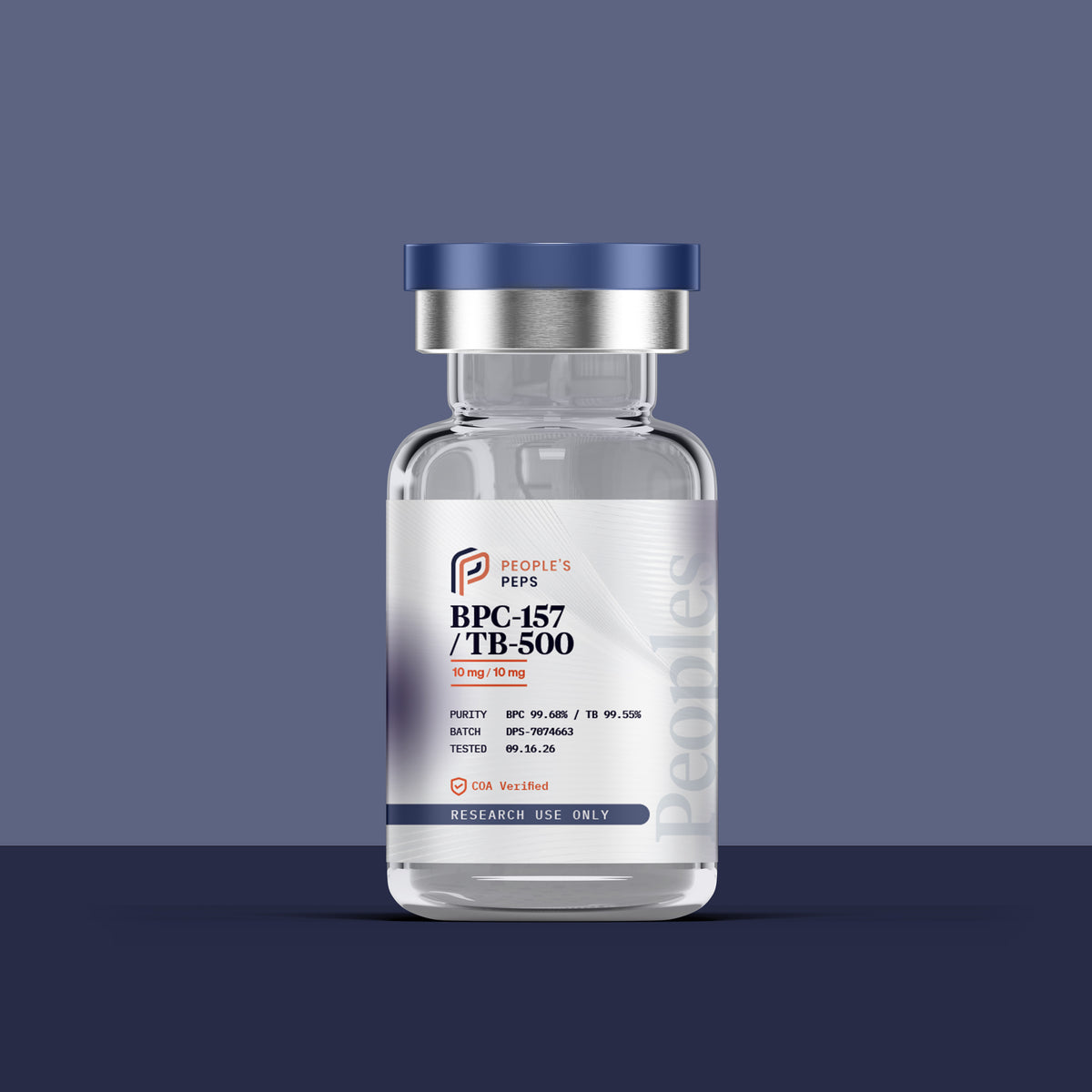 People's Peps BPC-157/TB-500 10 mg / 10 mg research vial, research use only